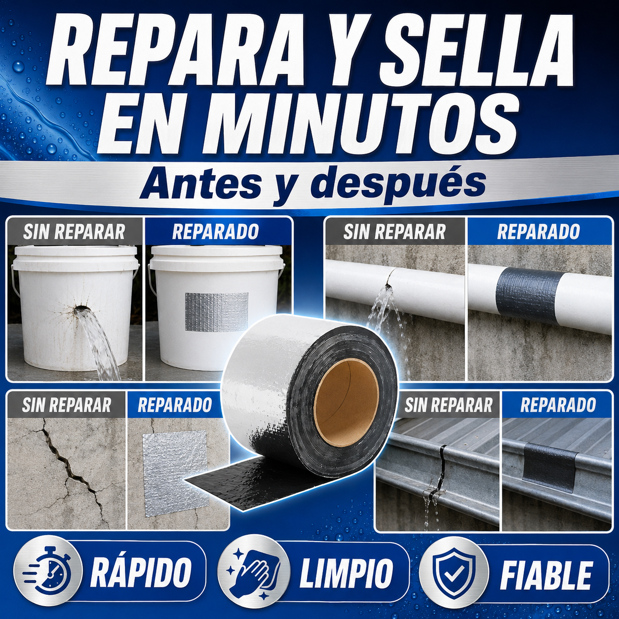 [🔥ÚLTIMO DÍA PROMO] Cinta Asfáltica Impermeable Stantek®