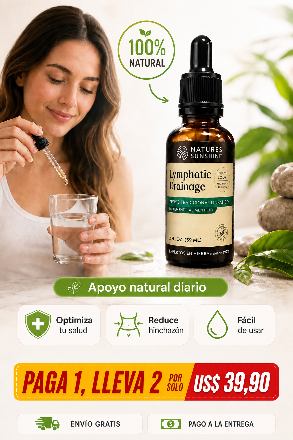 [🔥PROMO HOY] PAGA 1 y LLEVA 2: Drenaje Linfático Natural en Gotas